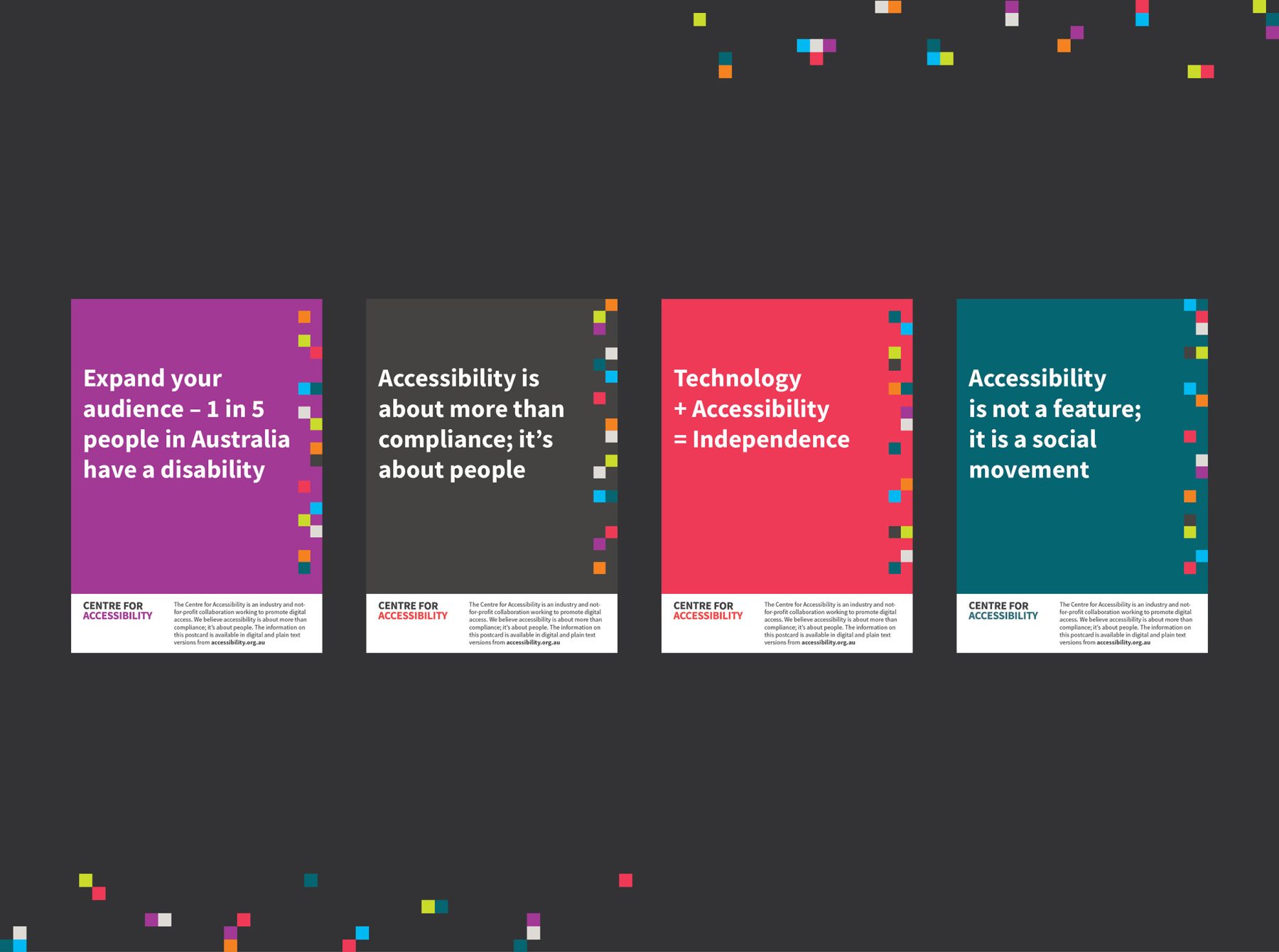 Centre for Accessibility Australia marketing collateral